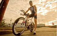 Colin O'Brady Biking
